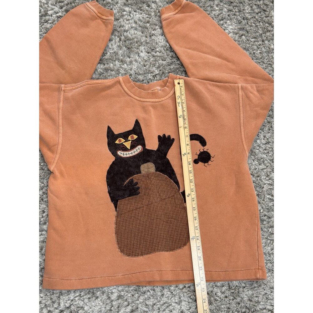 Authentic Pigment Vintage 90s Halloween Pullover Sweatshirt Unisex Size S - Picture 10 of 13